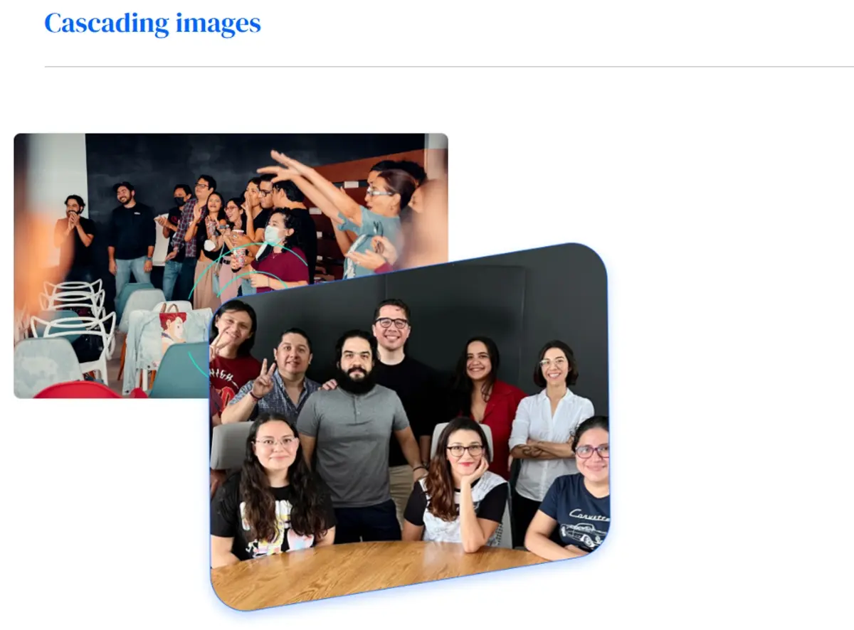 Cascading images Cascading images