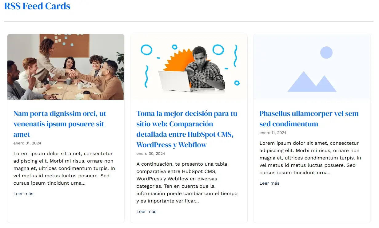 RSS Feed Cards RSS Feed Cards